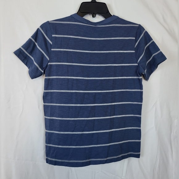 NWT Scene & Heard Boys Blue Short Sleeve‎ Striped Button Henley Shirt Size 14/16 - Picture 4 of 5